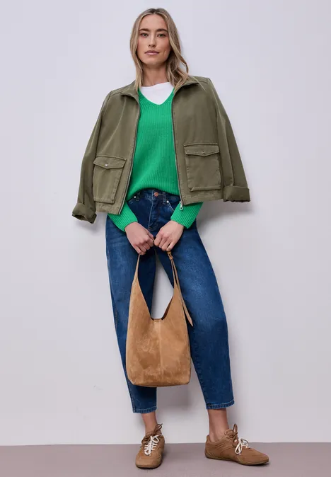 Pullover in Unifarbe arcadia green Pullover in Unifarbe arcadia green