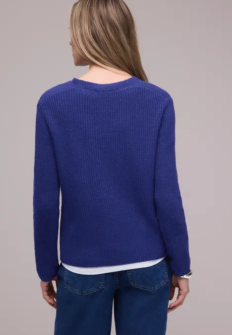 Pull-over en couleur unie amparo blue