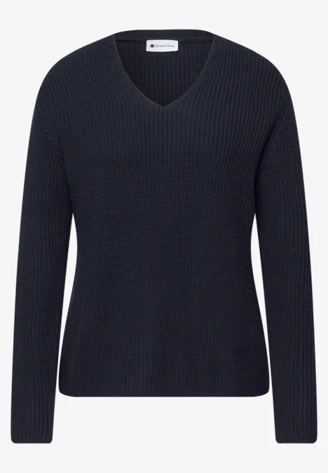 Pull-over en couleur unie shadowed navy
