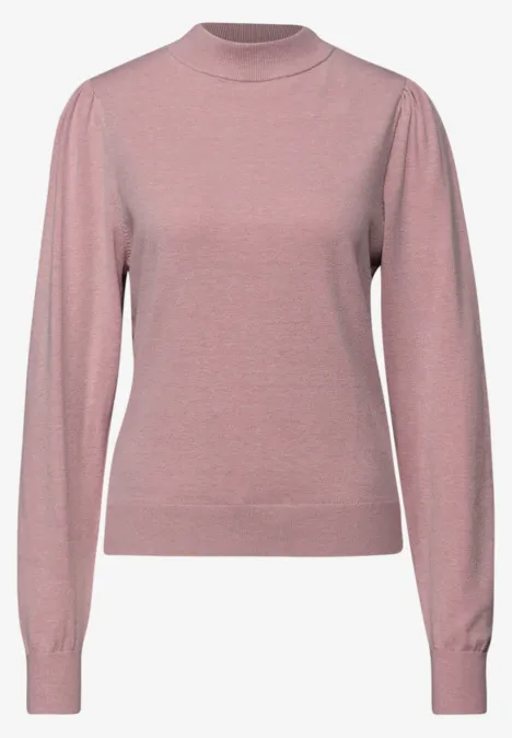 Kuscheliger Basic Pullover powder pink mel. Kuscheliger Basic Pullover powder pink mel.
