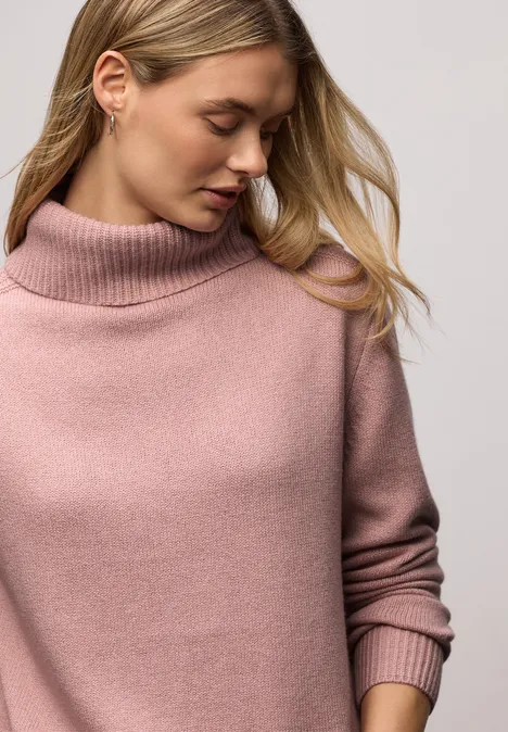 Softer Rollkragenpullover powder pink mel.
