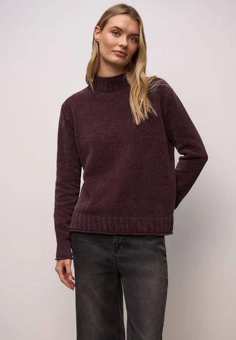 Softer Chenille Pullover jazz berry