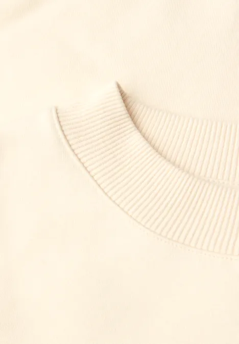 Sweater met print soft beige Sweater met print soft beige