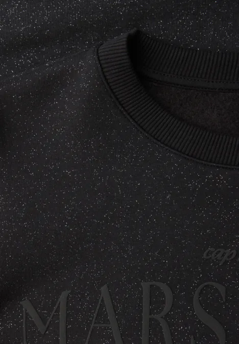 Glitterend sweatshirt Black Glitterend sweatshirt Black
