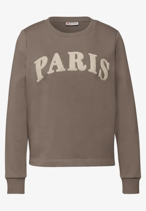 Sweatshirt met tekst null