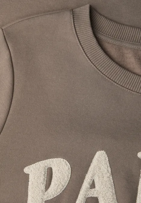 Sweatshirt met tekst null