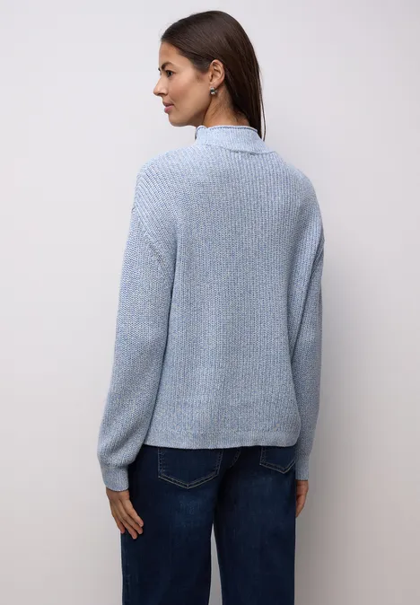 Pull-over Mouline frosted blue