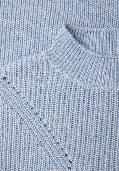 Pull-over Mouline frosted blue