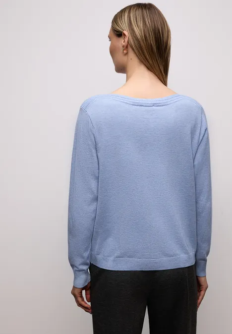 Pull-over basique U-Boot frosted blue mel.