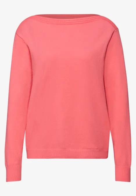 Pull-over basique U-Boot striking coral mel. Pull-over basique U-Boot striking coral mel.