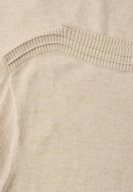 Pull-over basique U-Boot cotton beige mel.