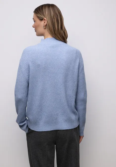 Kuscheliger Strukturpullover frosted blue mel.