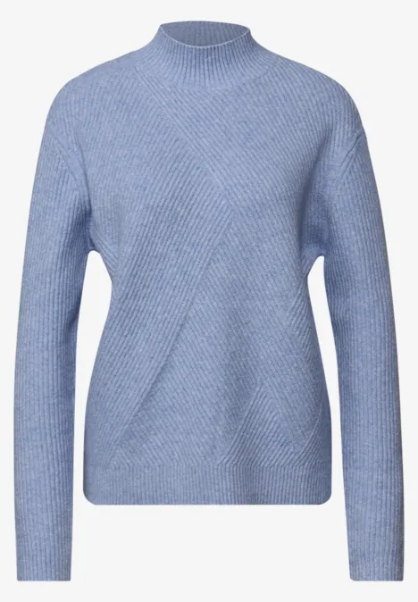 Kuscheliger Strukturpullover frosted blue mel.