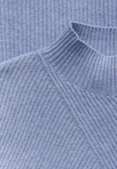 Kuscheliger Strukturpullover frosted blue mel.