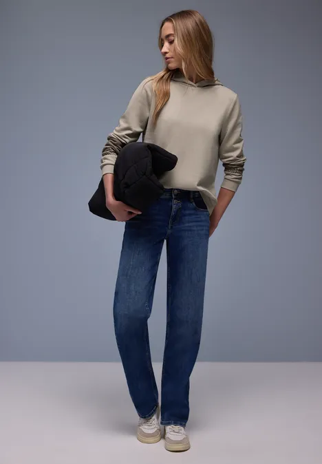 Sweat à capuche morn beige