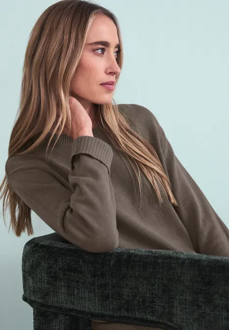 Basic Pullover light terra mocha Basic Pullover light terra mocha