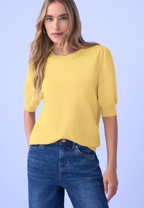 Trui in effen kleur bloom yellow