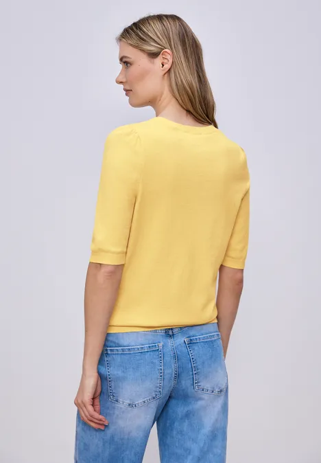 Trui in effen kleur bloom yellow