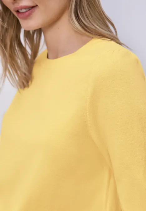 Trui in effen kleur bloom yellow