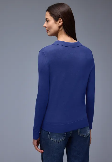 Pull-over en couleur unie amparo blue