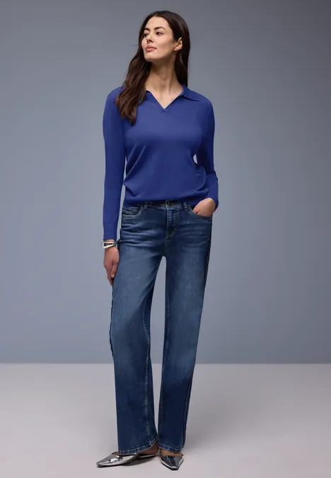 Pull-over en couleur unie amparo blue