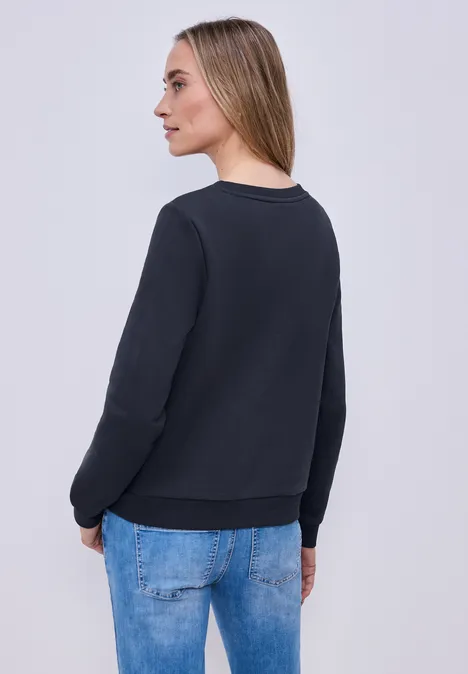 Basic Sweatshirt shadowed navy