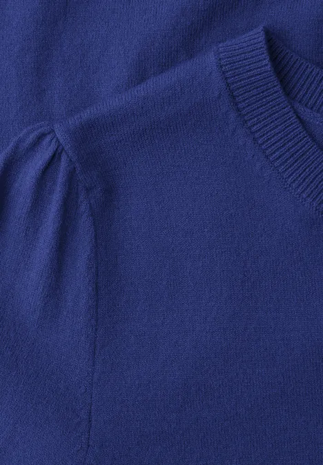 Pullover in Unifarbe amparo blue