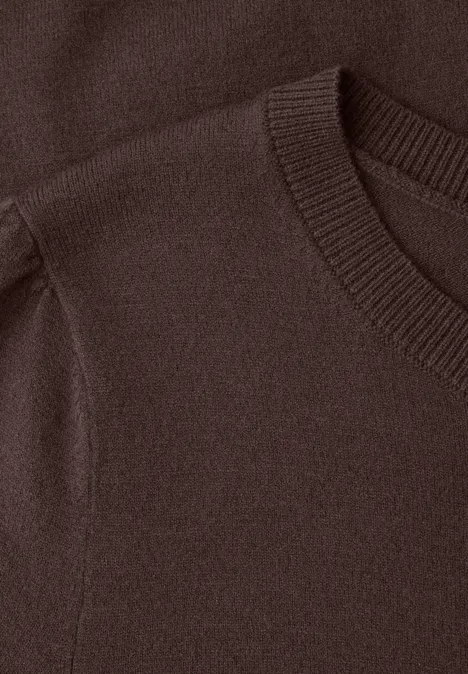 Trui in effen kleur molten earth