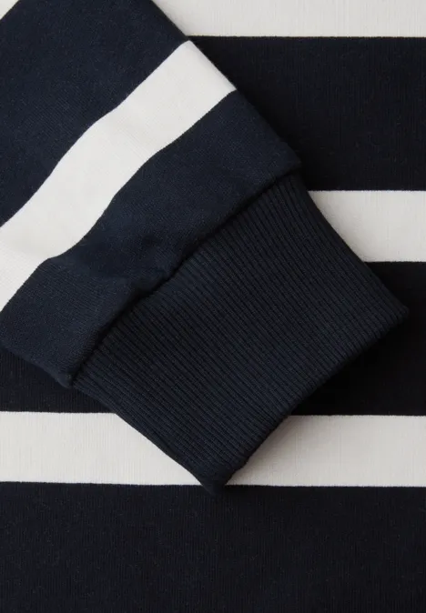 Gestreept sweatshirt shadowed navy