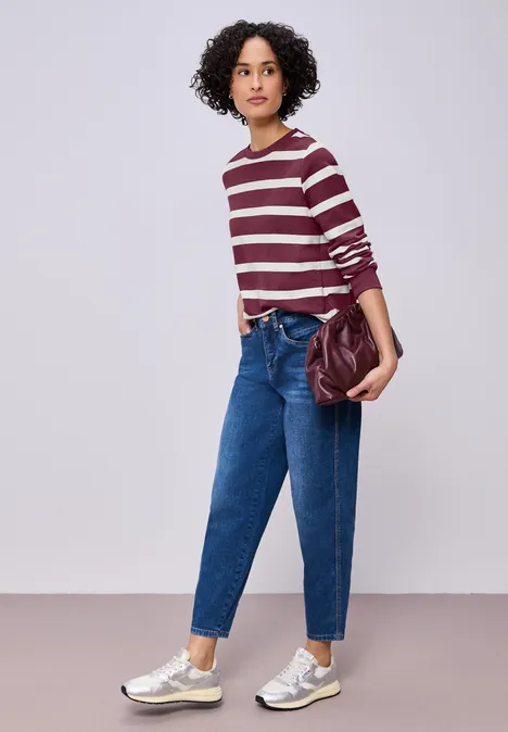 Sweat-shirt à rayures dark clouded blush