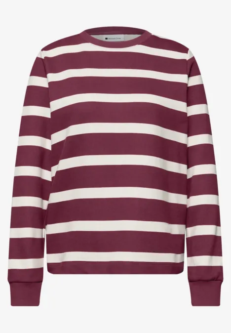 Sweat-shirt à rayures dark clouded blush