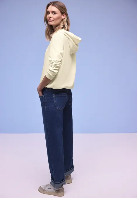 Hoodie en couleur unie soft beige