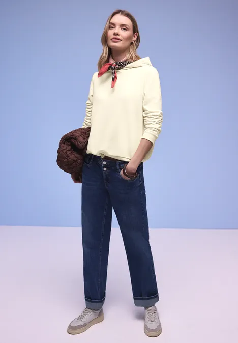 Hoodie en couleur unie soft beige