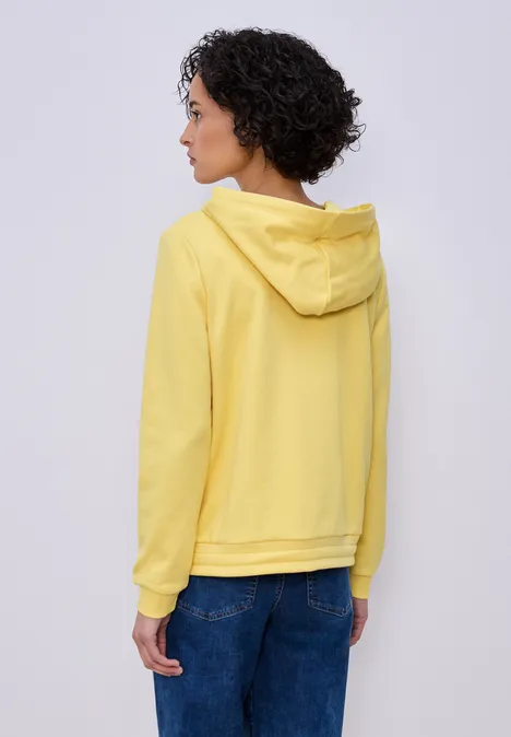 Hoodie en couleur unie bloom yellow