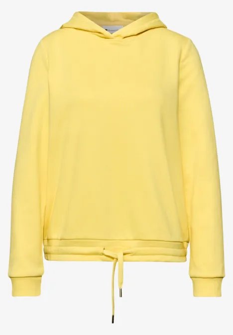 Hoodie en couleur unie bloom yellow