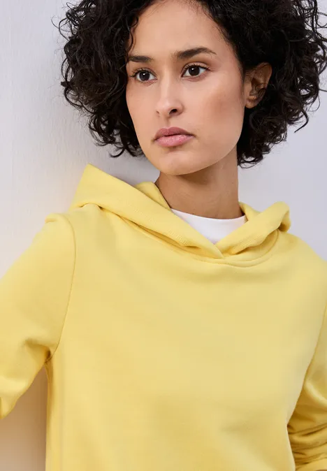 Hoodie en couleur unie bloom yellow