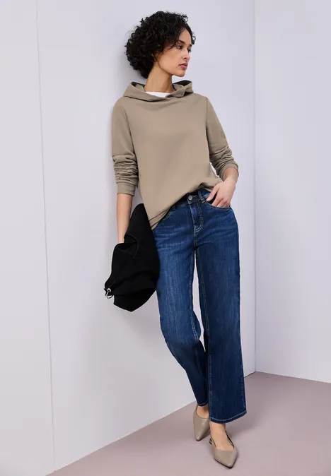 Hoodie en couleur unie light terra mocha