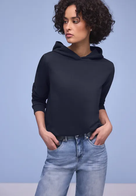 Hoodie en couleur unie shadowed navy