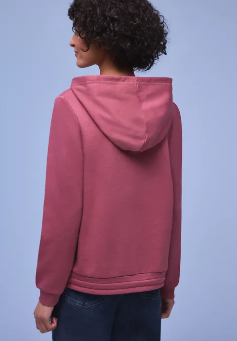 Hoodie en couleur unie dark clouded blush