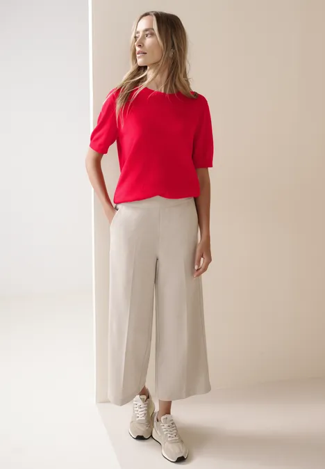 Sweter w jednolitym kolorze salsa red Sweter w jednolitym kolorze salsa red