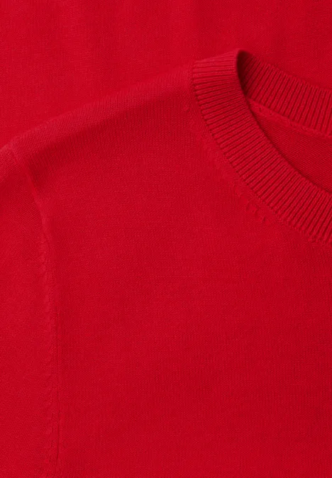 Sweter w jednolitym kolorze salsa red Sweter w jednolitym kolorze salsa red