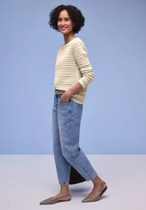 Pull structuré soft beige