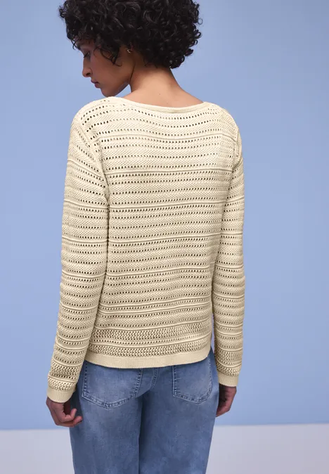 Pull structuré soft beige