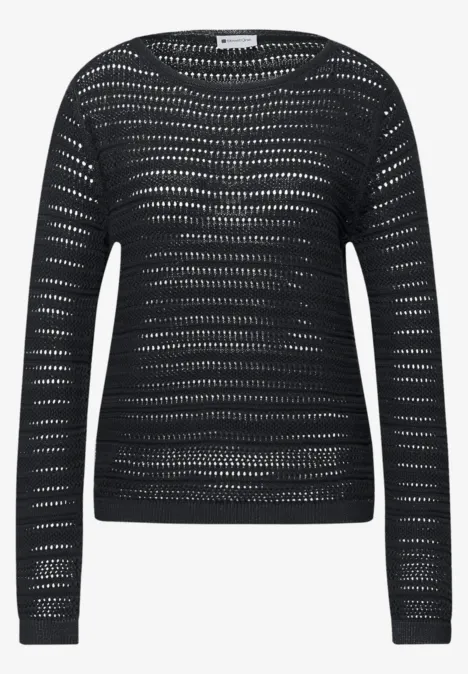 Pull structuré shadowed navy