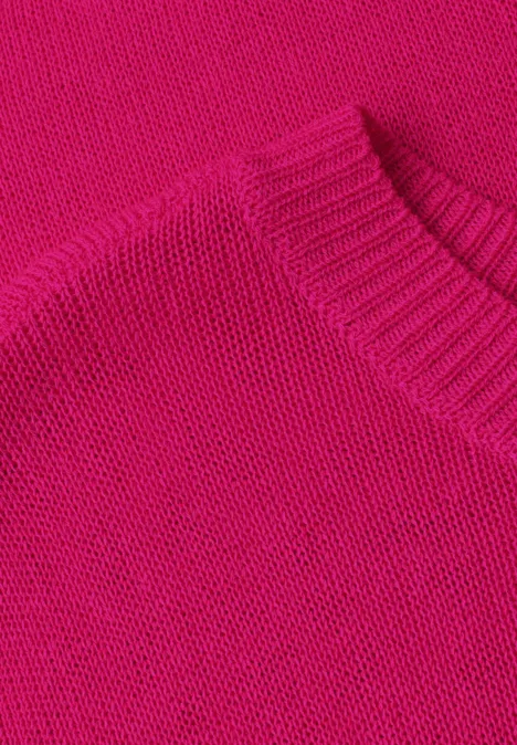Pull-over avec encolure en U magenta dream