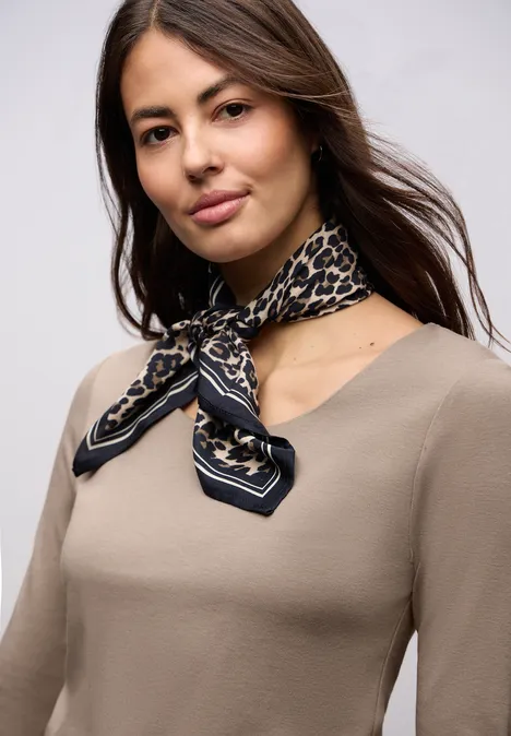 Basic Shirt met 3/4 mouwen null