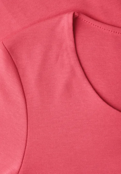 Basic T-Shirt mit 3/4 Arm striking coral Basic T-Shirt mit 3/4 Arm striking coral