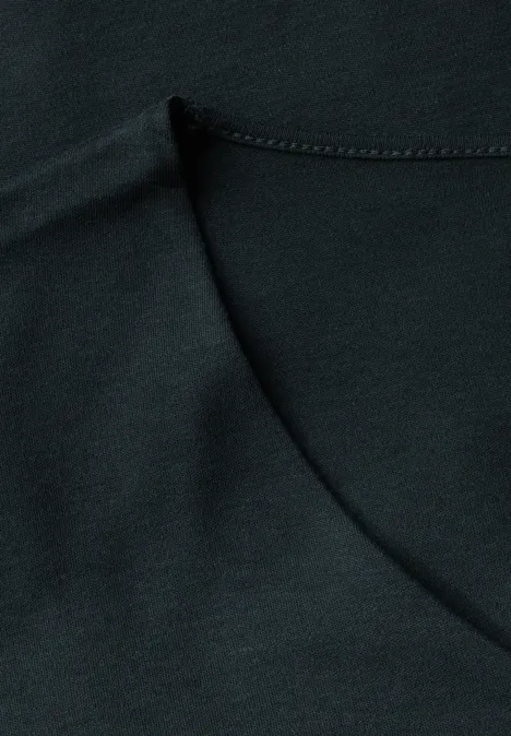Basic Kurzarmshirt pine grove green