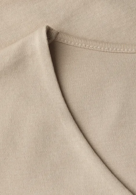 T-shirt à manches courtes basique coastal beige