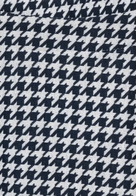 Shirt im Jacquard Muster mighty blue